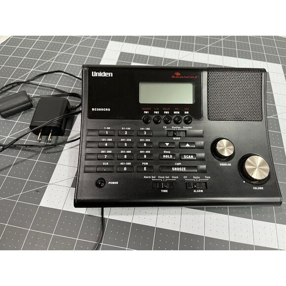 Uniden BC365CRS 500 Channel Base Station Alarm Clock Radio Scanner Bearcat - Picture 3 of 8